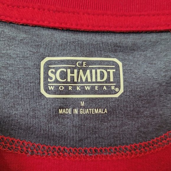 CE Schmidt Workwear‎ Shirt Men M Long Sleeve Crewneck Lightwght Elbow Patch - Picture 4 of 13